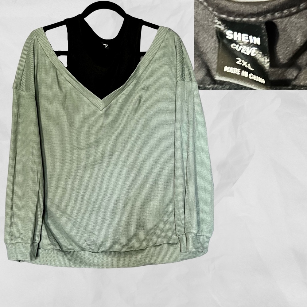SHEIN sweater with tank top